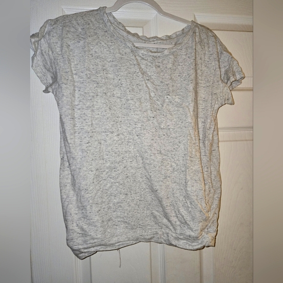 Tresics Tops - Gray "thick" Shirt with a front and side pockets in Sz Small